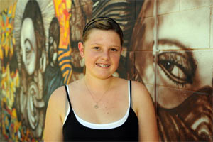 SPEAKING OUT: Alice Springs member of the Youth Minister's Round Table of Young Territorians, Cindy Schultz
